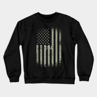 Distressed USA Flag Crewneck Sweatshirt